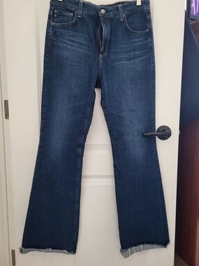 AG Adriano Goldschmied Alexxis Boot Cut Jeans with Raw Hem